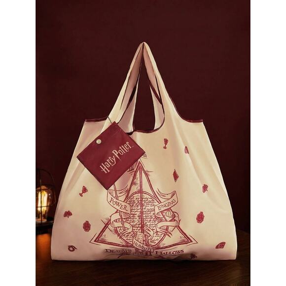 Official Harry Potter Deathly Hallow Symbol Reusable Tote Bag - Picture 1 of 3